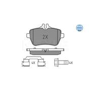 MEYLE 025 250 7119 Pastiglie freno Posteriore per W222 A217 C217 R231