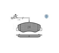 MEYLE 025 251 7218/PD Pastiglie freno Posteriore per