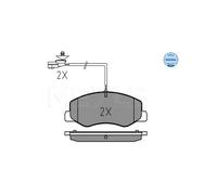 MEYLE 025 251 7218/W Pastiglie freno Posteriore per