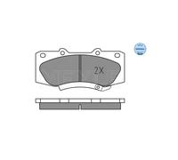 Meyle 025 252 0917 Kit Pastiglie Freno a Disco Frontale per Toyota Hilux VII