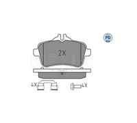 MEYLE Kit pastiglie freno, Freno a disco per MERCEDES-BENZ 025 252 1516/PD