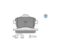 MEYLE 025 252 1518/PD Pastiglie freno Posteriore per
