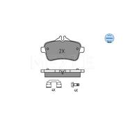 MEYLE 025 252 1618 Pastiglie freno Posteriore per