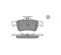 Pastiglie freno Assale posteriore 025 252 1817 MEYLE per PEUGEOT 508 SW I 508 I