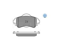 MEYLE 025 252 2018 Pastiglie freno Anteriore per