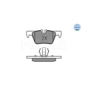 MEYLE 025 253 0717 Pastiglie freno Posteriore per
