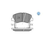 MEYLE Kit pastiglie freni anteriore 025 253 4818 con segnalatore acustico di usura per KIA/Hyundai