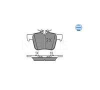 MEYLE 025 253 5416 Pastiglie freno Posteriore per