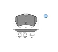 MEYLE 025 256 0418 Pastiglie freno Posteriore per