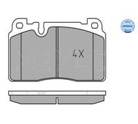 MEYLE 025 256 4316 Kit pastiglie freno, Freno a disco per AUDI