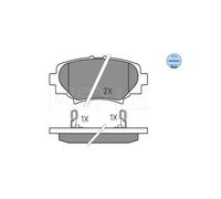 MEYLE 025 258 7814 Pastiglie freno Posteriore per