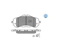 MEYLE 025 258 9518 Kit pastiglie freni