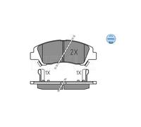 MEYLE Kit pastiglie freno, Freno a disco per HYUNDAI 025 259 7617
