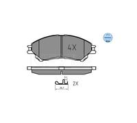 MEYLE 025 259 7916 Kit pastiglie freni