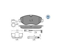 MEYLE 025 291 9220/PD Pastiglie freno Anteriore per