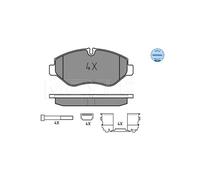 MEYLE 025 292 2920 Pastiglie freno Anteriore per