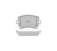 MEYLE Pastiglie freno posteriori 025 233 2617/PD - Kit per Audi/VW