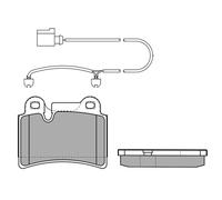 MEYLE Kit pastiglie freno a disco 025 240 9717 – posteriore per VW Touareg