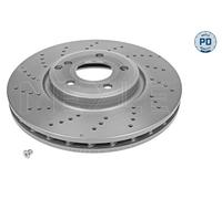 2x Disco freno Assale anteriore forato 083 521 0023/PD MEYLE per MERCEDES-BENZ