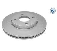 MEYLE 2x Disco Ø262mm Frontale Ventilato per Ford Fiesta VII 715 521 0047 / Pd