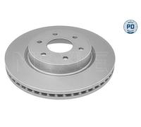 MEYLE 2x Disco Ø296mm Frontale Ventilato per Nissan NP300 Navara Pick-Up 2.3