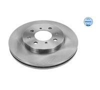 MEYLE 2x Disco Freni Anteriore Ø258 MM Ventilato per Honda Jazz III Ge 1.2 1.3i