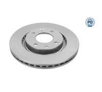 MEYLE 2x Disco Freni Anteriore Ø266 MM Ventilato per Peugeot 206 Cc 2D 1.6 16V