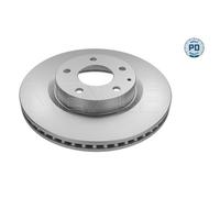 MEYLE 2x Disco Freni Anteriore Ø295 MM Ventilato per Mazda 3 Bm Bn 2.0 2.2 D