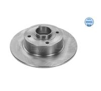 MEYLE 2x Disco Freno Posteriore Ø240 MM Pieno per Renault Clio III BR0/1 CR0/1