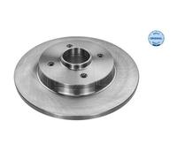 MEYLE 2x Disco Freno Posteriore Ø268 MM Pieno per Citroën Berlingo B9 1.6 HDI 90