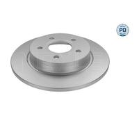 MEYLE 2x Disco Freno Posteriore Ø271 MM Pieno per Ford Focus III Familiare