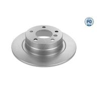 MEYLE 2x Disco Freno Posteriore Ø296 MM Pieno per BMW 1er E81 118i 120i E87 3er