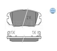 MEYLE 025 246 1817/W Kit pastiglie freni