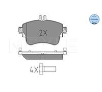 MEYLE Kit pastiglie freni Anteriore predisposto per visualizzazione avviso usura 025 253 2619