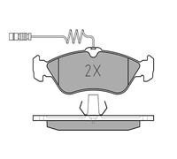 MEYLE 025 215 9218 Pastiglie freno Posteriore per