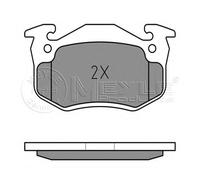 Meyle Kit pastiglie freni posteriore 025 209 7311 predisposto per visualizzazione avviso usura