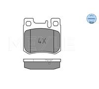 MEYLE Kit pastiglie freni Posteriore predisposto per visualizzazione avviso usura 025 213 0115