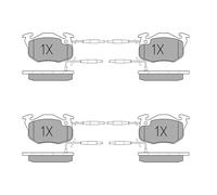 MEYLE 025 214 1418/W Pastiglie freno Anteriore per
