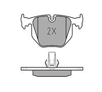 MEYLE Kit pastiglie freno, Freno a disco 0252148717/PD