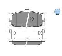 MEYLE Kit pastiglie freno, Freno a disco 0252171316/W