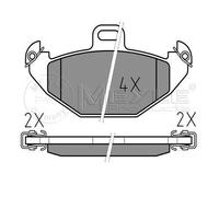 MEYLE Kit pastiglie freni 025 219 6514 - Posteriore per Renault Laguna I