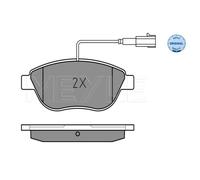 MEYLE Pastiglie Freni Anteriori per Fiat Punto Evo Bravo II Opel Combo Giro