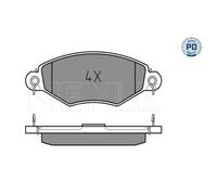 MEYLE Pastiglie Freni Anteriori per Peugeot 206 Hatchback Renault Kangoo Express