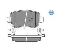 MEYLE Pastiglie Freni Posteriori per Opel Meriva Zafira B Kia Venga Cee'D Parte