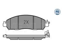 MEYLE Pastiglie Freno Bremsbelegsatz Frontale per Nissan NV200 Evalia NP300