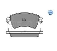 MEYLE Pastiglie Freno Bremsbelegsatz Frontale per Peugeot 206 Cc Citroën Xsara