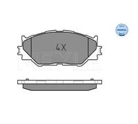 MEYLE Pastiglie Freno Bremsbelegsatz Frontale Sistema Advics per Lexus Is II