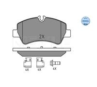 MEYLE Pastiglie Freno Bremsbelegsatz Posteriore per Ford Tourneo Custom Bus