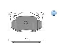 MEYLE Pastiglie Freno Bremsbelegsatz Posteriore per Peugeot 206 Cc Renault
