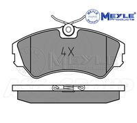 Meyle Set Pastiglia Freno, Asse Anteriore Con Anti-squeak Piastra 025 201 2419